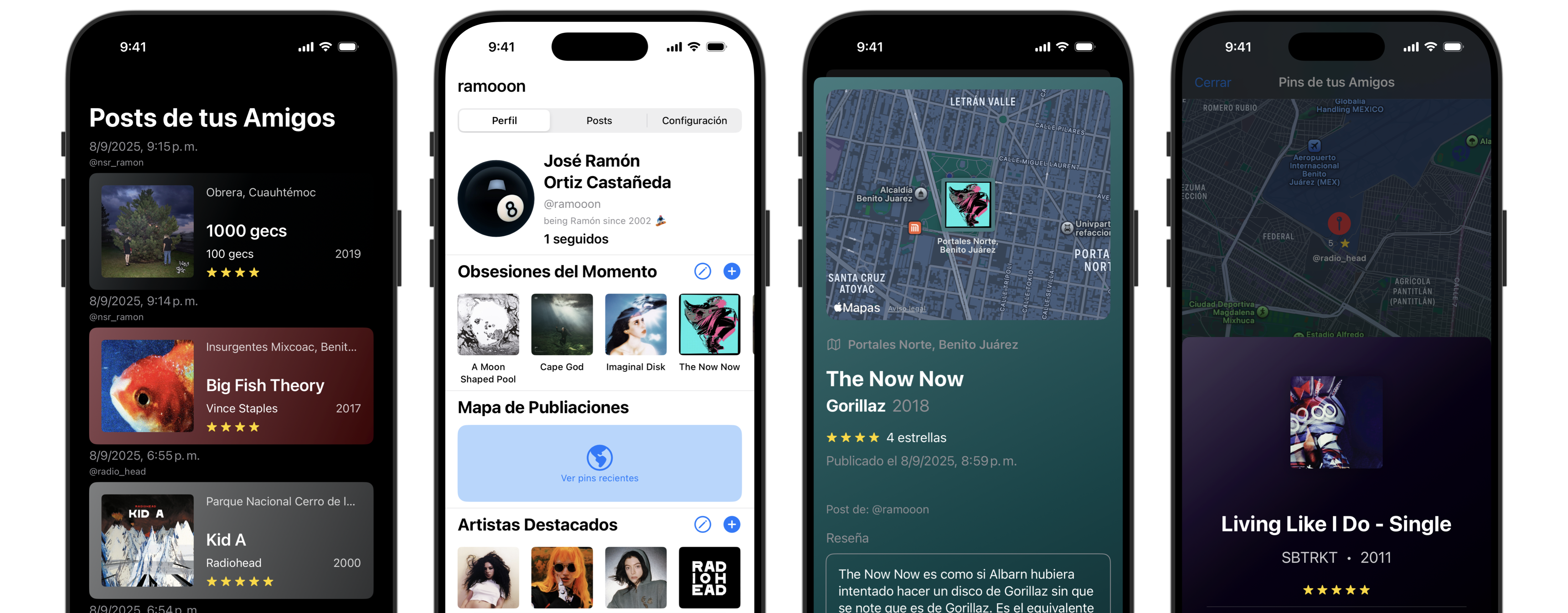 Captura de pantalla de la app